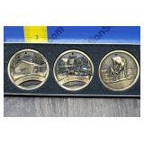 John Deere Brass Ornaments. John Deere Brass Ornaments.