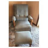 Vintage Arm Chair w/ foot stool Vintage Arm Chair w/ foot stool