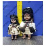 2 Native American Dolls 2 Native American Dolls