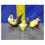 Vintage Rooster Hen & Chick Vintage Rooster Hen & Chick
