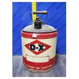 VINTAGE D-X. 5 Gal OIL CAN VINTAGE D-X. 5 Gal OIL CAN
