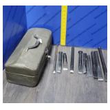 Cold Chisels & metal tool box Cold Chisels & metal tool box