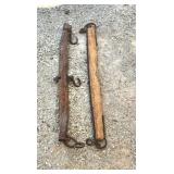 Lot of 2 Antique Single Tree Yokes Lot of 2 Antique Single Tree Yokes