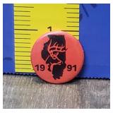 1991 Illinois Deer Pin 1991 Illinois Deer Pin