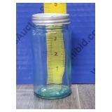Vintage Aquq Blue Spice or Jelly Jar Vintage Aquq Blue Spice or Jelly Jar