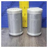 Vintage Aluminum Salt & Pepper Shakers Vintage Aluminum Salt & Pepper Shakers