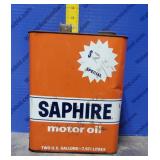 Saphire 2Gal Motor Oil Can. Saphire 2Gal Motor Oil Can.
