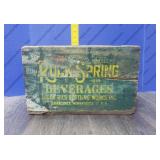 Vintage Wooden Rick Spring Beverage Crate Vintage Wooden Rick Spring Beverage Crate