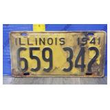 1941 Illinois License Plate 1941 Illinois License Plate