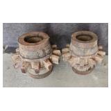 Pair of Wagon Wheel Hubs Pair of Wagon Wheel Hubs