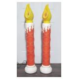 41' Vintage Blow Mold Christmas Candles 41' Vintage Blow Mold Christmas Candles