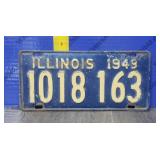1949 Illinois License Plate 1949 Illinois License Plate