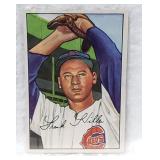 1952 Bowman Baseball Card Frank Hiller