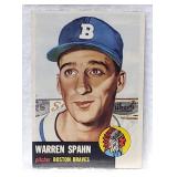 Vintage Topps Warren Spahn Baseball Card