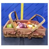 Basket of Artificial Vegetables
