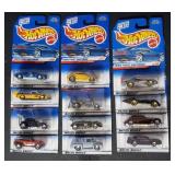 12 Hot Wheels Cars