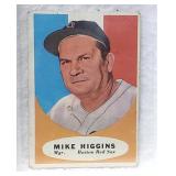 Vintage Topps Mike Higgins Baseball Card