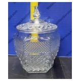 Vintage Pressed Glass Cookie Jar
