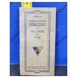 VINTAGE Knights of Pythias DIRECTORY of St Louis