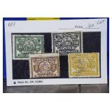 Vintage New York Stock Transfer Tax Stamps