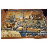 Fleece Realtree Deer Blanket / Quilt Panel
