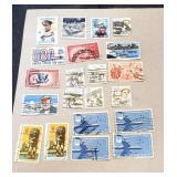 Vintage US Airmail Stamps