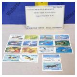 Complete Set Canada Aircraft Postage Stamps
