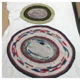 2 Vintage Braided Rugs