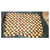 Quilt top hand sewed 90 × 148.