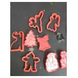 Assortment  of cookie cutters.
