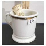 Antique Shaving mug & brush.