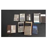 Lot of calculators.