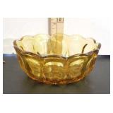 Amber Glass Bowl.