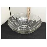 Vintage Glass Serving Bowl