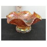 Small Vintage Carnival Glass Bowl