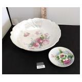 Antique Bowl & Small Saucer
