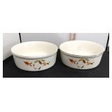 2 Hall's Jewel Tea Casseroles