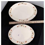 2 Hall's Jewel Tea Platters