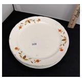 6 Hall's Jewel Tea Plates