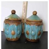 2 decorative Jars.