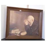 Old man Praying  picture. GRACE.