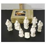Nativity figurines and misc greeting cards