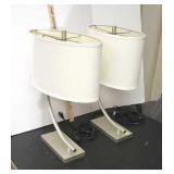 Pair of lamps 21 inches tall