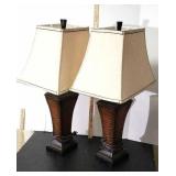 Pair of Lamps 29 inches tall