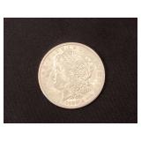 1889 Morgan silver dollar