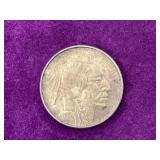 Buffalo nickel replica 1 Troy ounce silver .999 fine silver