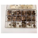 Assortment of wheat pennies