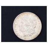 1890S Morgan silver dollar