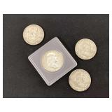 $2 face value 90% silver Franklin halves
