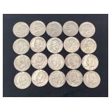 20 Eisenhower dollars
